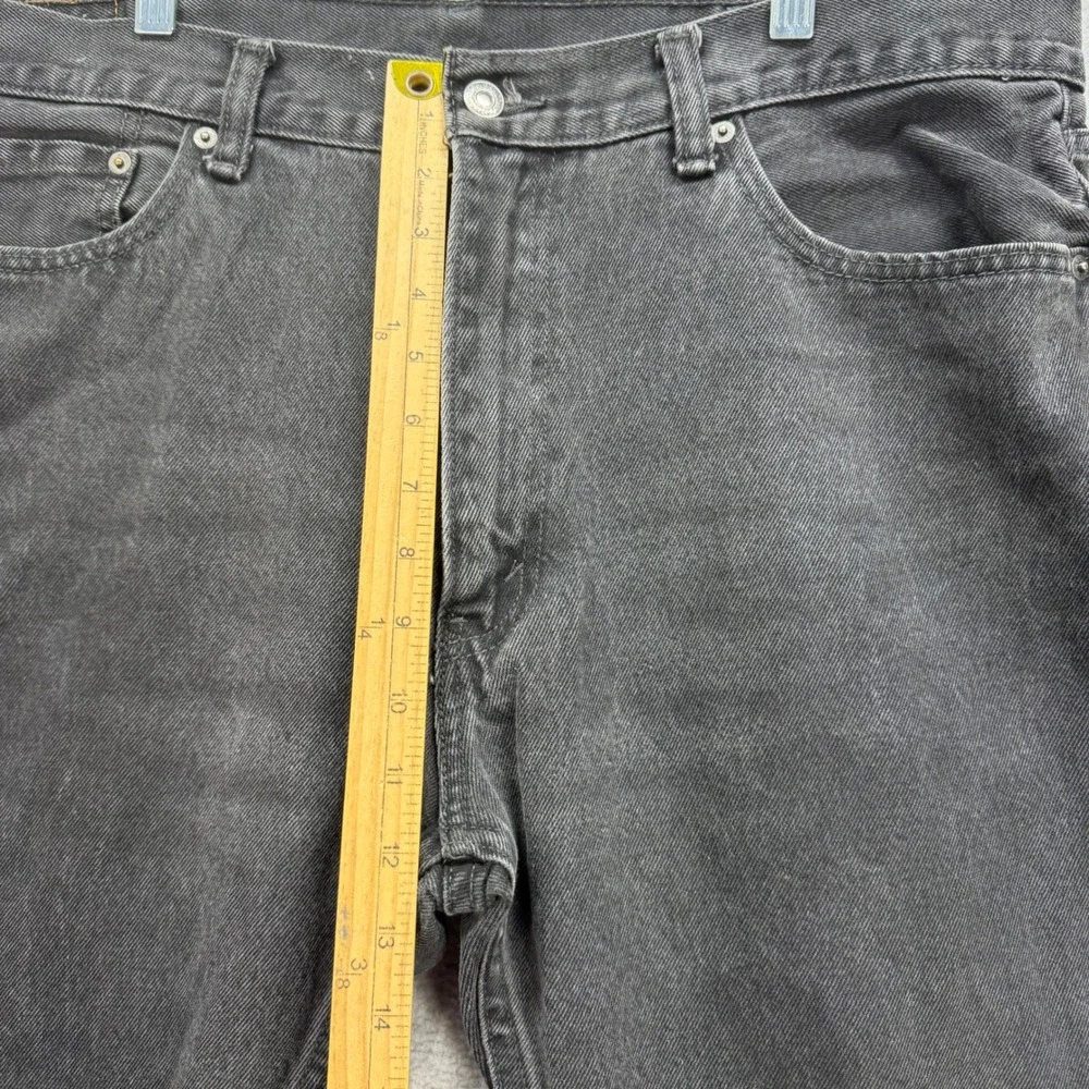 Levis‎ 505 Regular Fit Jeans Mens 40x28* Black Denim Pants Faded Straight Work